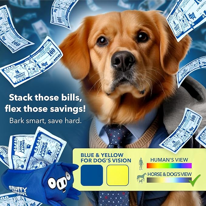 Race&Herd Dog Puzzle Toy - Snuffle Mat for Dogs Puzzle Feeder, Dog Enrichment Toys for Dogs, Interactive Pet Enrichment Toys Small Dogs, Puppy Mental Stimulation Puzzle Toy, Piggy Bank for Puppies