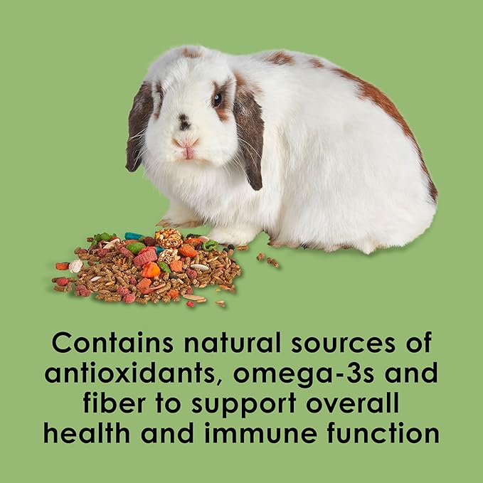 Kaytee Fiesta Rabbit Food, Nutritious and Fun Blend, Supports Dental Health and Digestion, 20 pounds