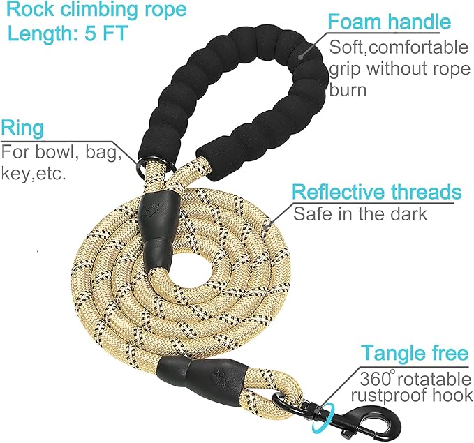 haapaw 2 Packs Martingale Dog Collar with Quick Release Buckle Reflective Dog Training Collars for Small Medium Large Dogs