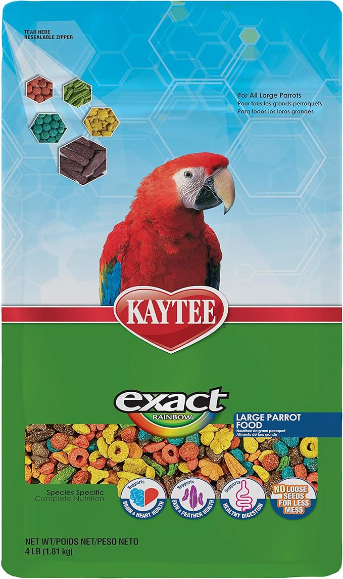 Kaytee Exact Rainbow Large Parrot,4 lb