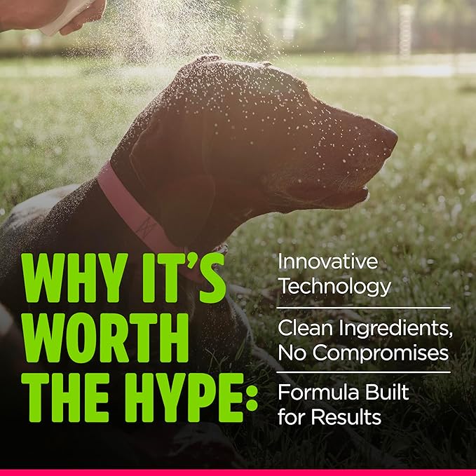 TropiClean Dog Perfume, Long Lasting Raspberry Lime Cologne, Deodorizing Spray for Smelly Dogs, After Bath Detangling Spray, Safe for Cats, 8oz.