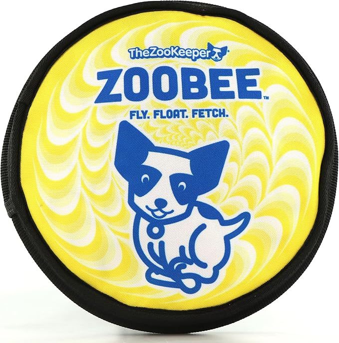 ZooBee Flying Disc Dog Toy – Dog Vision Friendly Colors – Soft & Durable Frisbee for Outdoor Play, Water Fetch & Pool Fun – Safe on Teeth – Floating Dog Toy – Lightweight & Easy to Throw