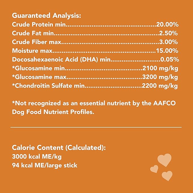 Get Naked Grain Free 1 Pouch 6.6 Oz Joint Health Dental Chew Sticks, Large