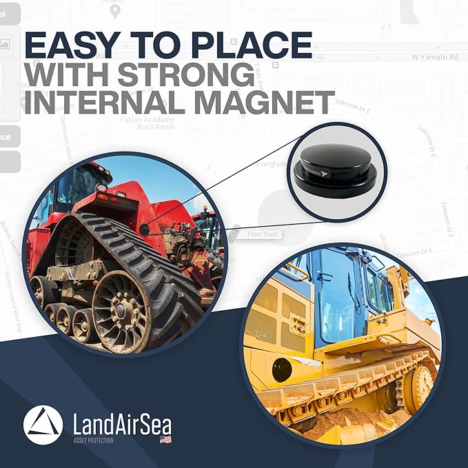 LandAirSea Overdrive Permanent GPS Tracker - Includes Waterproof Hardwire Kit and Permanent Mount. Perfect for Long-Term Tracking of Equipment, Vehicles, and More. Real-Time Global Tracking.