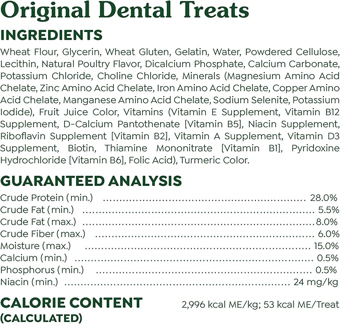 Greenies Original Petite Dental Dog Treats, 12 oz. Pack (20 Treats)