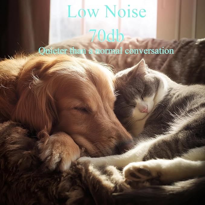 FOREGEMATE Pet Clippers and Trimmers Set, Electric Hair Trimmer, Silent, Waterproof, Cordless, Professional Hair Shears, Remover, Scissors, Supplies, Pet Grooming Kit with Clipper Guards for Dog/Cat