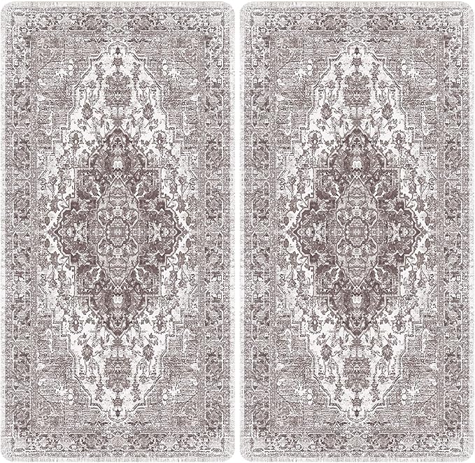 nunubaby Washable Pee Pads for Dogs, Stylish, Non-Slip and Leak-Proof Pee Pads. Reusable Potty Pads for Dogs for Crates and Floors.(Gray/Geo, 36" x72")