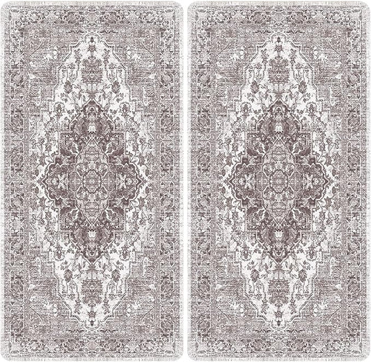 nunubaby Washable Pee Pads for Dogs, Stylish, Non-Slip and Leak-Proof Pee Pads. Reusable Potty Pads for Dogs for Crates and Floors.(Gray/Geo, 36" x72")