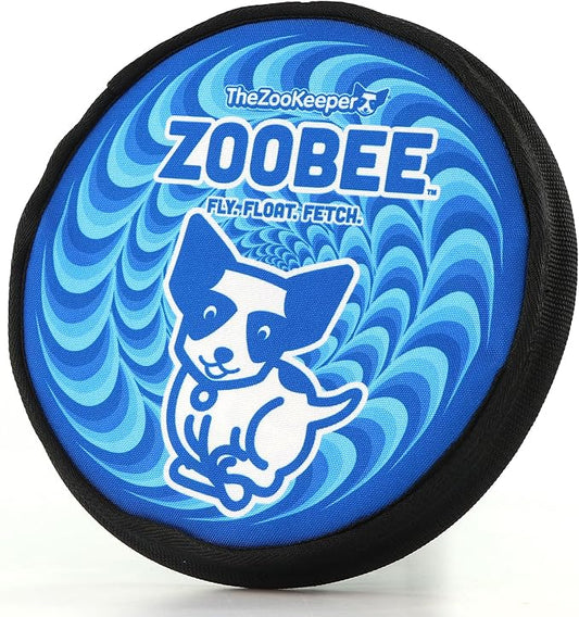 ZooBee Flying Disc Dog Toy – Dog Vision Friendly Colors – Soft & Durable Frisbee for Outdoor Play, Water Fetch & Pool Fun – Safe on Teeth – Floating Dog Toy – Lightweight & Easy to Throw