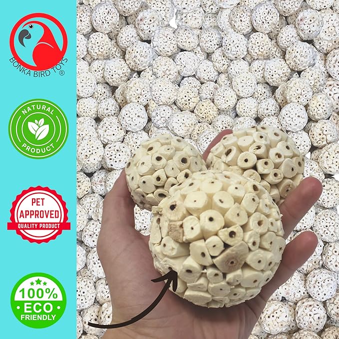 Bonka Bird Toys 2363 Pk2 Large Sola Atta Ball Bird Toys