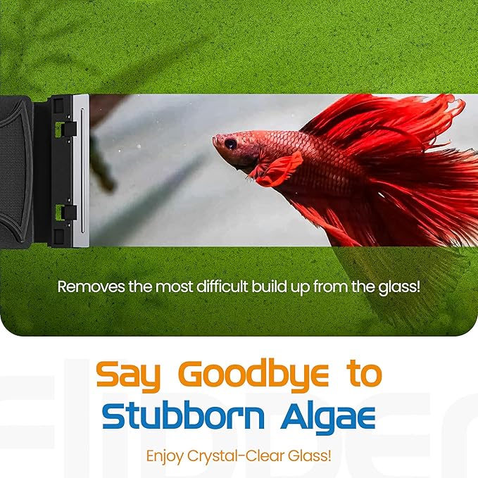 FL!PPER Flipper Max Aquarium Algae Remover for Fish Tank Cleaner Replacement Blades, Pack of 2 - Glass Scraper Blades for Cleaning Kits - Water Cleaning Accessory