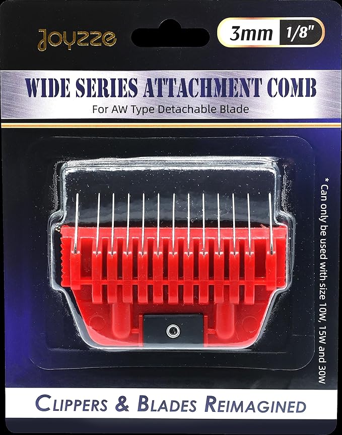 A Series Wide Metal Comb for Smooth Coat, Professional Dog Grooming Blades, Durable and Precise, Compatible with A Series Clippers