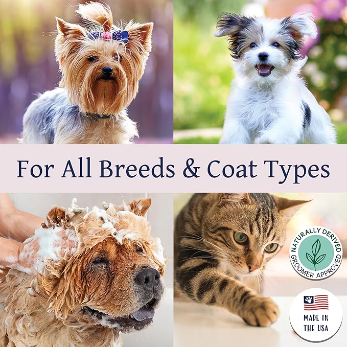 Bobbi Panter Nourishing Dog Conditioner - Detangles & De-Matts with Natural Safflower Oil, Keratin, Shea Butter, Aloe Vera for Fur, Sea Air Scent, 10:1 Concentrate, Made in The USA, 1 Gal.