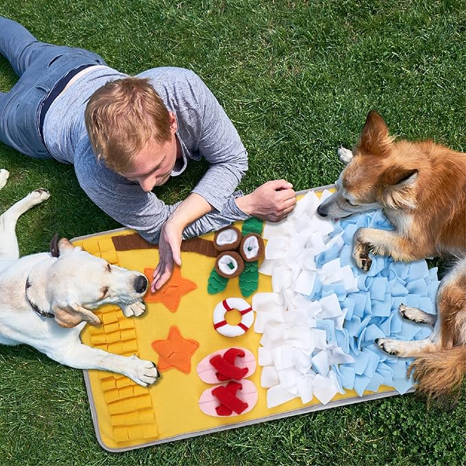 Snuffle Mat for Large Dogs Sniff Mat for Cats, Dog Enrichment Toys, Dog Puzzle Toys Small Medium Pet Sniffing Mat Large Breed