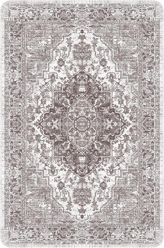 nunubaby Washable Pee Pads for Dogs, Stylish, Non-Slip and Leak-Proof Pee Pads. Reusable Potty Pads for Dogs for Crates and Floors.(Brown/Geo, 24" x36")