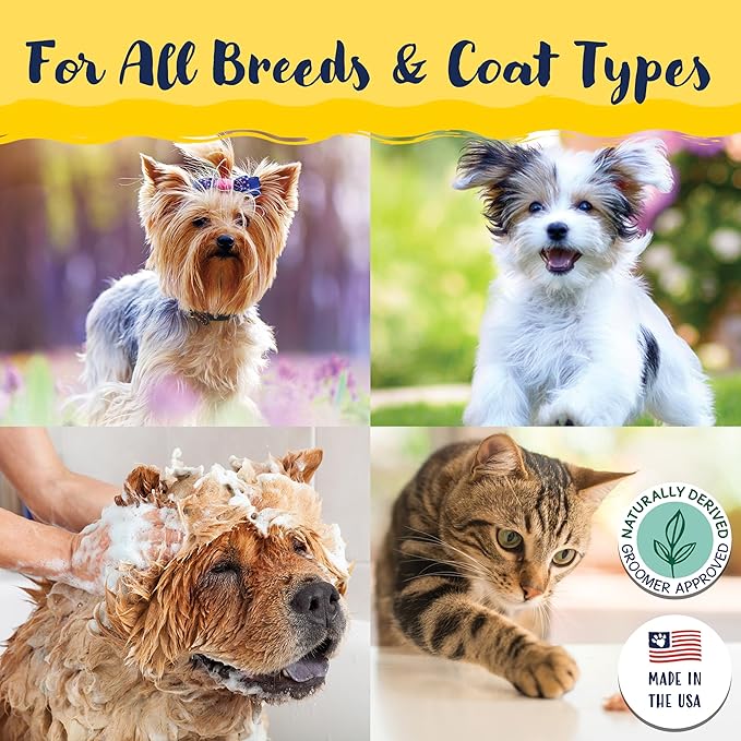 Bobbi Panter Dog Shampoo - Made in USA - All Natural Formula for Deep Nourishing and Cleasing - Concentrated 20:1 for Professional Groomers - Light Chamomile Scent, 13 Oz (Case of 12)