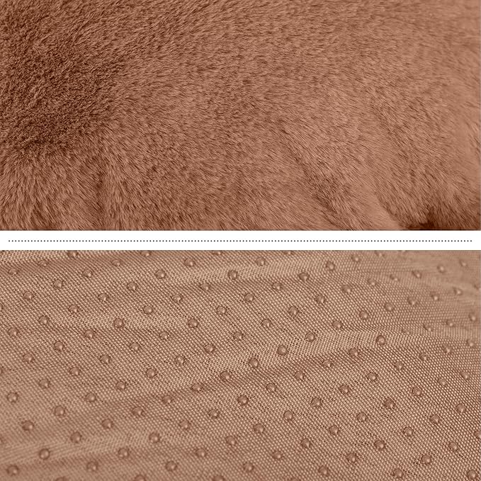 PETMAKER Dog Bed - Donut Pet Bed for Small Dogs - Dog Bed with Removable Washable Cover and Anti-Slip Bottom - Puppy Essentials (Beige)