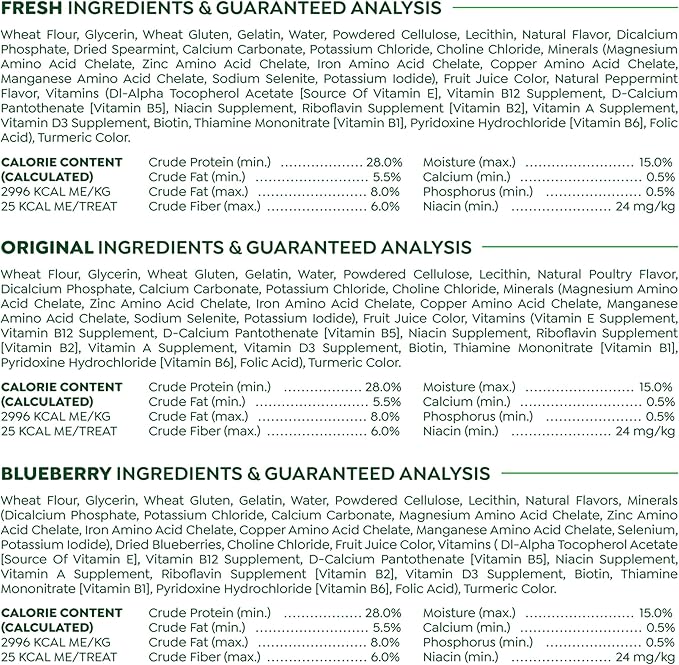 Greenies Teenie Dental Dog Treats 3-Flavor Variety Pack, (3) 12 oz. Pouches, 129 Total Treats