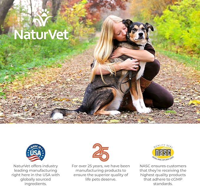 NaturVet VitaPet Senior Daily Vitamins Plus Glucosamine for Dogs, 60 ct Soft Chews, Made in The USA with Globally Source Ingredients