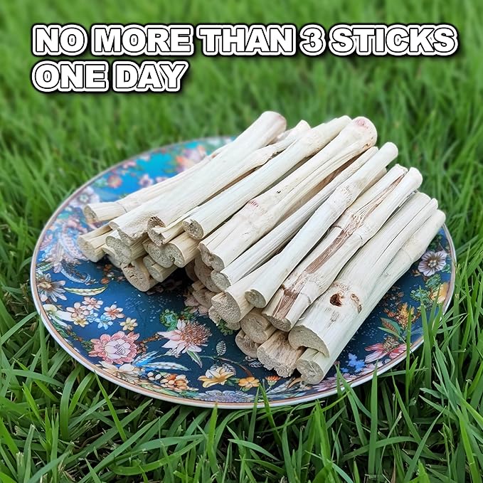 HIIMALEX Bunny Snacks 300g/10oz. Sweet Bamboo Molar Chew Treat Sticks for Rabbits Guinea Pigs Hamsters Small Animal