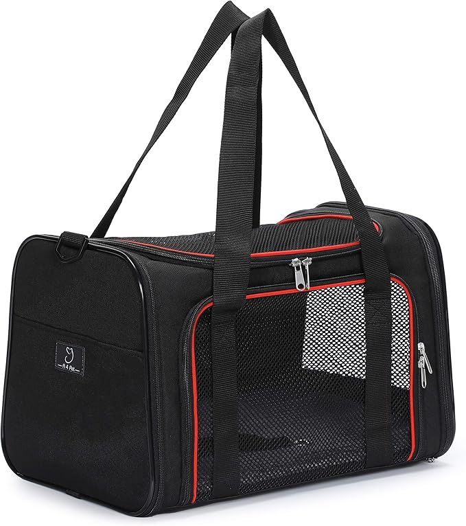 A4Pet Airline Approved Cat Carrier Dog Carriers, Soft-Sided Portable Pet Travel Washable Carrier for Puppy