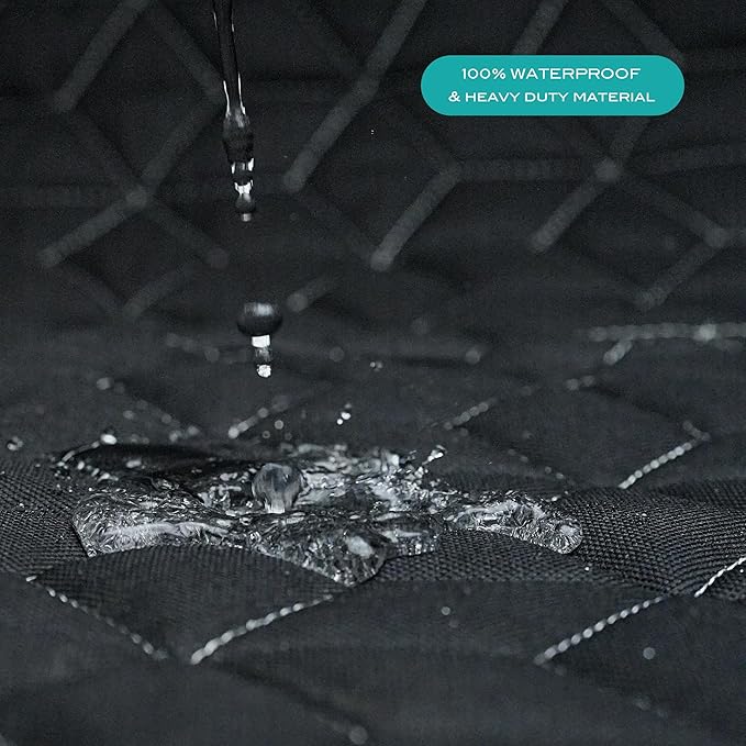 Dog Car Seat Cover for SUV, 100% Waterproof Backseat Cover for Dog in Car Heavy Durable Car Seat Covers for Dogs with Side Flap, Non Slip Bench Car Seat Protector for SUV,RAV4,CR-V,Mazda CX-5