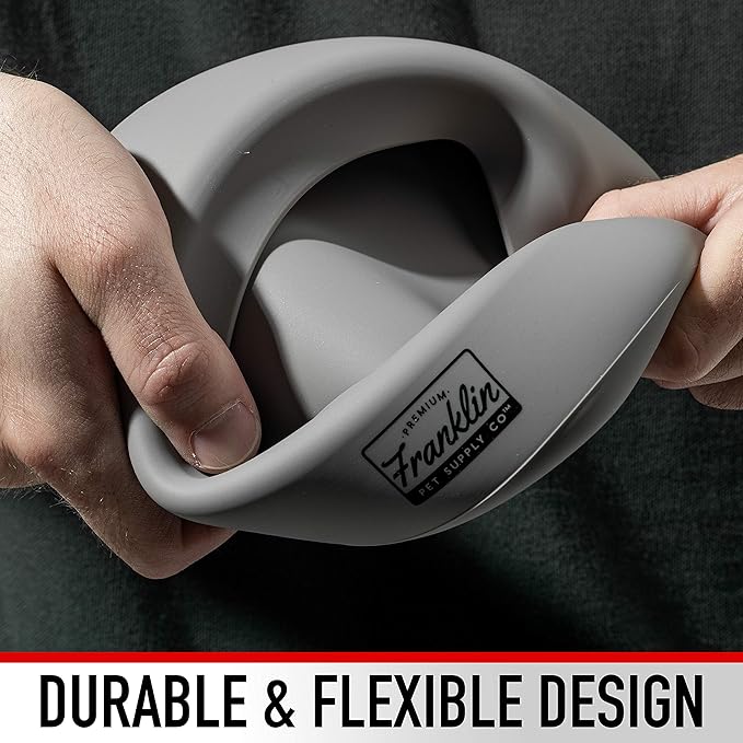 Franklin Pet Supply Co. Co. Spill Proof Pet Bowl - No Splash Travel Water + Food Dish for Dogs + Cats - Portable - 16 oz. - BPA Free