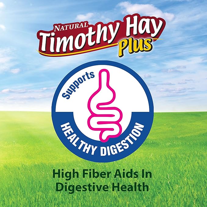 Kaytee All Natural Timothy Hay Plus Rose & Thyme for Guinea Pigs, Rabbits & Other Small Animals, 24 Ounce