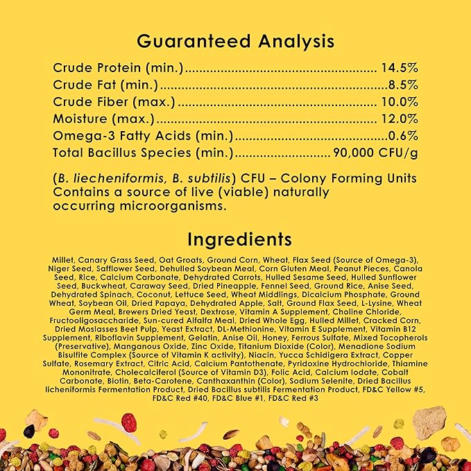 Kaytee Fiesta Parakeet Food 25 lb