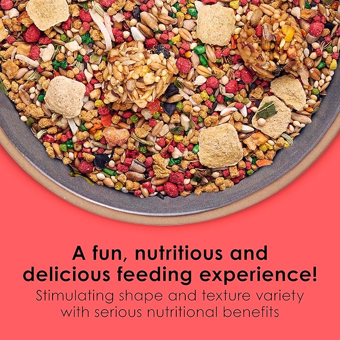 Kaytee Fiesta Parakeet Food, Nutritious and Fun Blend, Supports Skin, Feather, Digestion, Brain and Heart Health, 4.5 pounds