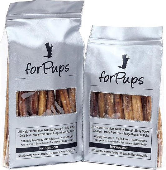 Jumbo 10"-12" Bully Sticks (2 POUNDS) for Large Dogs, for Extreme Chewers, Natural, Fully Organic, 100% Beef Pizzle Chew, Fully Digestible Dental Treat (10-12 inch, 2 lb / 32 oz)