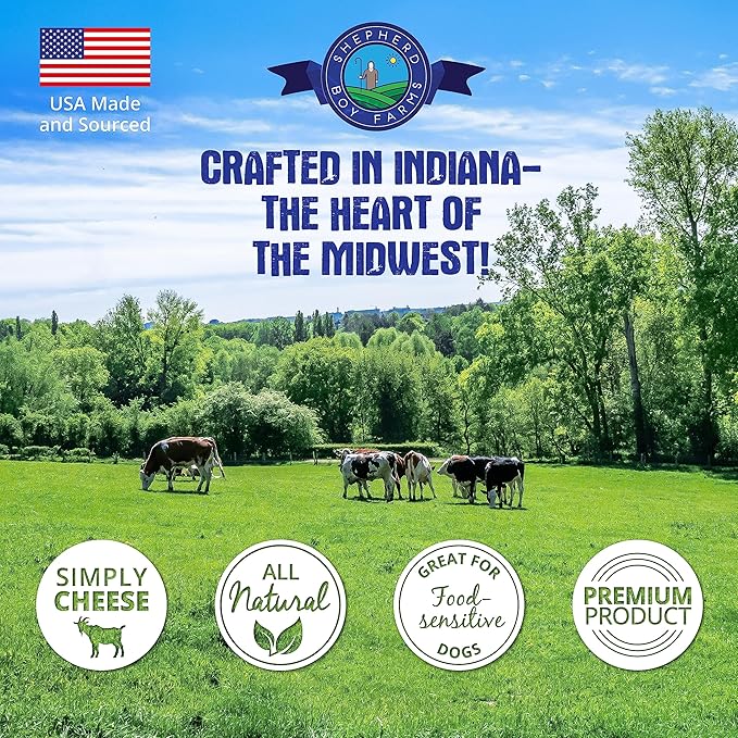 Freeze Dried Dog and Cat Treats, Goat Cheese, All Natural Single Ingredient Freeze-Dried Dog Treat & Snacks, Made in USA, High Protein, Essential Nutrition of Raw Food, 3oz